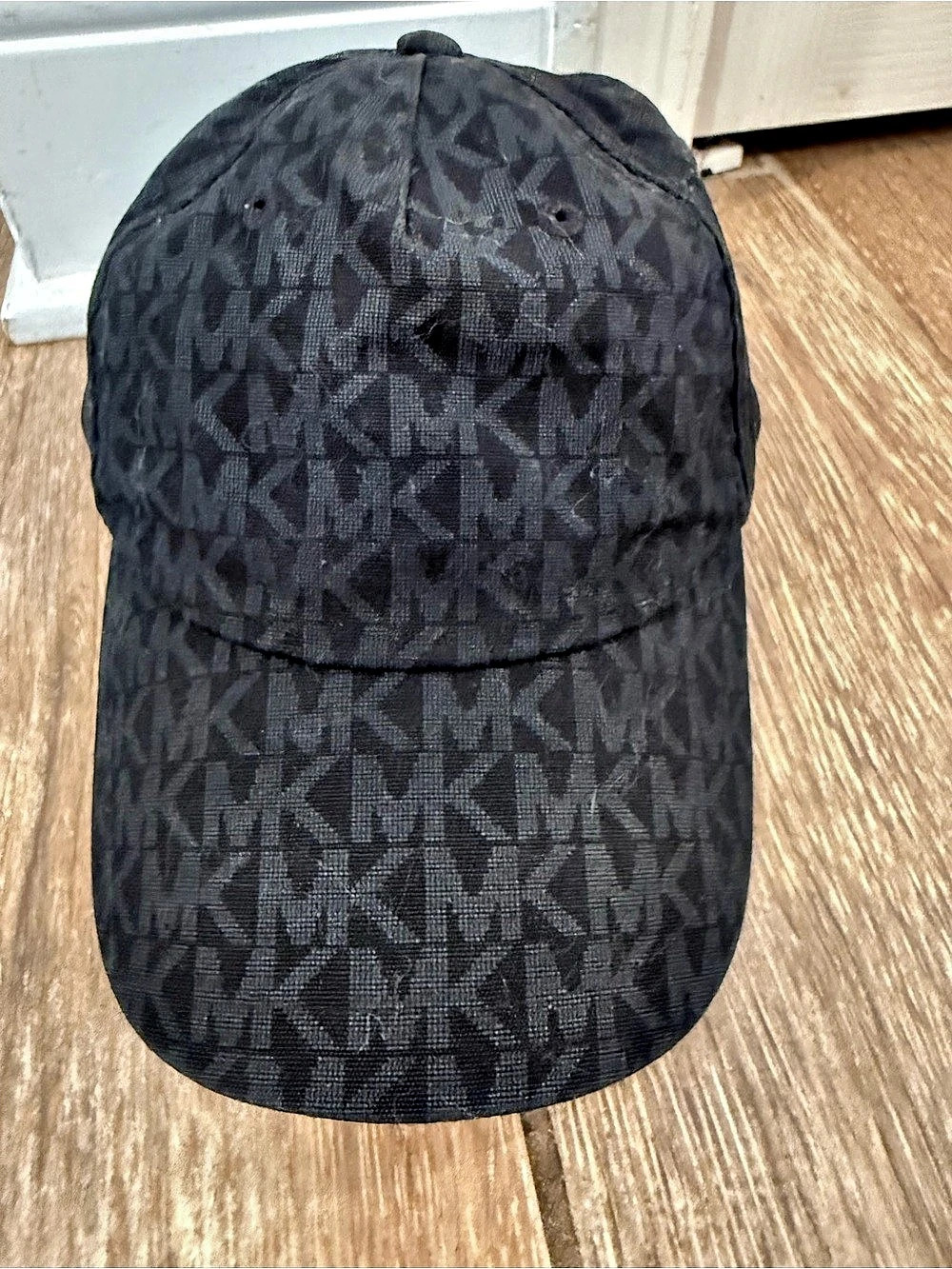 Michael Kors MK Monogram Logo Baseball Cap Black